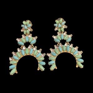 Sugarfix Turquoise Statement Earrings